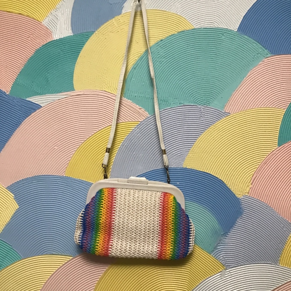 Rainbow purse made in Hong Kong